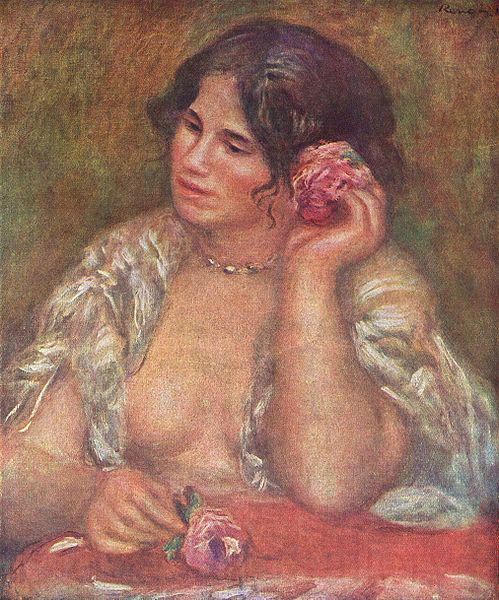 Pierre-Auguste Renoir Gabriele mit Rose